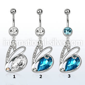 mcd586 belly rings surgical steel 316l belly button