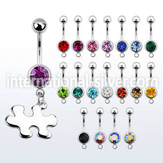 mcd615 belly rings surgical steel 316l belly button