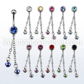 mcd630 belly rings surgical steel 316l belly button