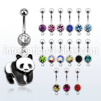mcd688 belly rings surgical steel 316l belly button