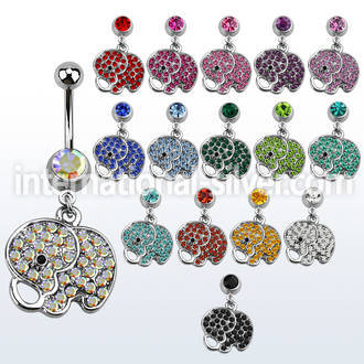 mcd690 belly rings surgical steel 316l belly button