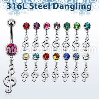 mcd709 belly rings surgical steel 316l belly button