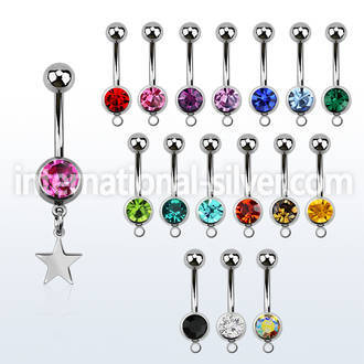 mcd770 surgical steel belly bananas belly piercing