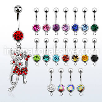 mcdct5 belly rings surgical steel 316l belly button