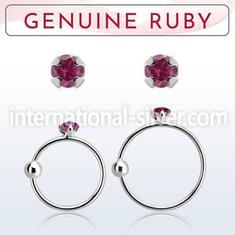 nrge5 nose hoop silver 925 nose