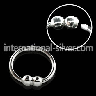 nrs33 nose hoop silver 925 nose