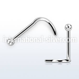 nsb l shape nose studs surgical steel 316l nose