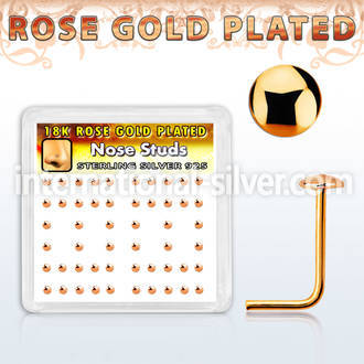 nsmx3rs l shape nose studs silver 925 nose