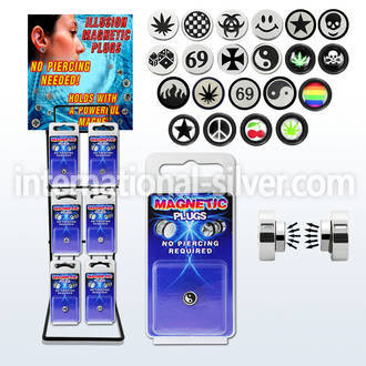 rkmmp6 cheaters  illusion plugs and tapers surgical steel 316l belly button