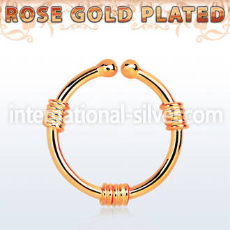 rssep12h fake illusion body jewelry silver 925 septum
