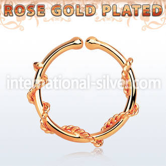 rssep12j fake illusion body jewelry silver 925 septum