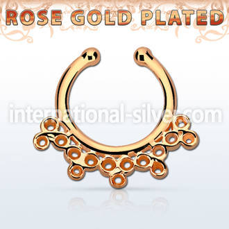 rssepd5 fake illusion body jewelry silver 925 septum