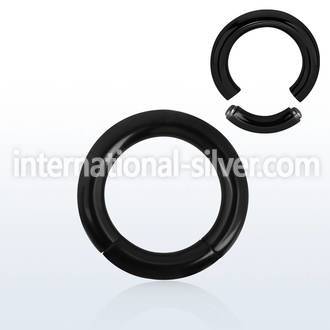 segt6 seamless segment rings anodized surgical steel 316l ear lobe