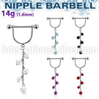 snpod11 straight barbells surgical steel 316l nipple