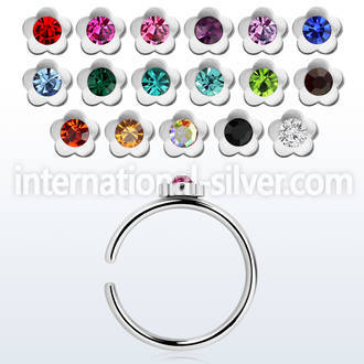 snr1 fake illusion hoops surgical steel 316l nose