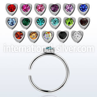 snr3 fake illusion hoops surgical steel 316l nose