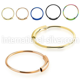 tend surgical steel endless nose ring pvd