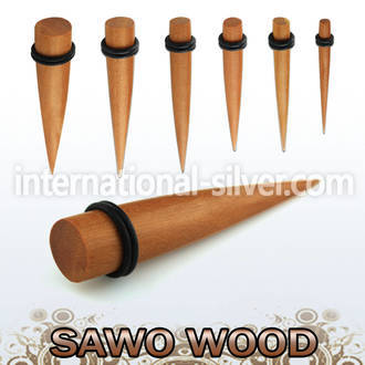 tpter tapers organic body jewelry ear lobe