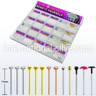 trany2 bend it to fit nose studs silver 925 nose