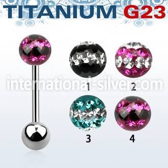 ubbfr6d straight barbells titanium g23 implant grade tongue