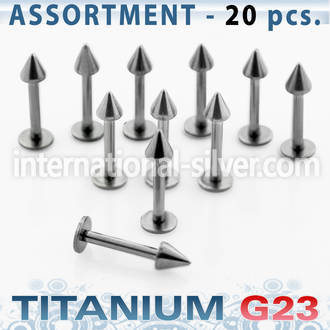 ublk04 labrets lip rings titanium g23 implant grade labrets chin