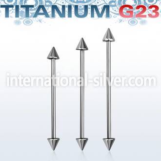 uindcn straight barbells titanium g23 implant grade 