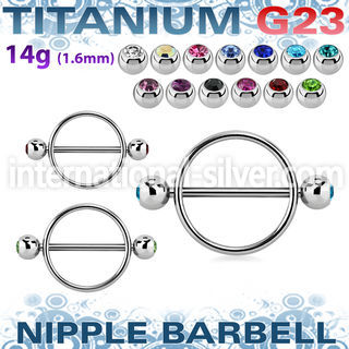 ujbnpe5 straight barbells titanium g23 implant grade nipple