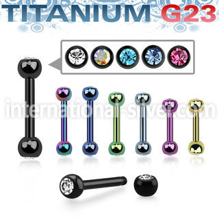utbbe2c straight barbells anodized titanium g23 implant grade eyebrow