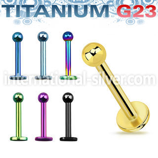 utlbb25 labrets lip rings anodized titanium g23 implant grade labrets chin
