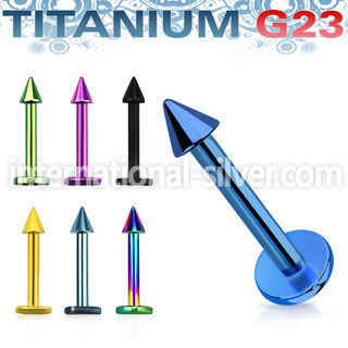 utlbcn25 labrets lip rings anodized titanium g23 implant grade labrets chin