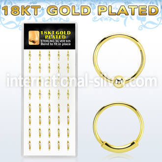 x18gnh nose hoop silver 925 nose