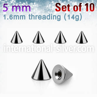 xcon5 loose body jewelry parts surgical steel 316l belly button