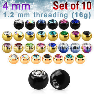 xjbt4s loose body jewelry parts anodized surgical steel 316l belly button
