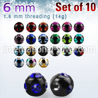 xmjbt6 loose body jewelry parts anodized surgical steel 316l belly button