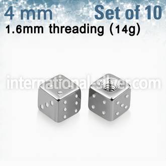 xsdi4 loose body jewelry parts surgical steel 316l belly button