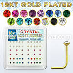 18nsbxm l shape nose studs silver 925 nose