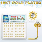 18nsfwxc l shape nose studs silver 925 nose