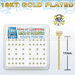 18yp19xc bend it to fit nose studs silver 925 nose