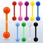 abbsa straight barbells acrylic body jewelry tongue