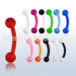 abnevb micro curved barbells acrylic body jewelry eyebrow