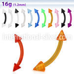 abnevcn micro curved barbells acrylic body jewelry eyebrow