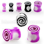 acpd plugs gauges acrylic body jewelry ear lobe