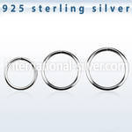 agsel22 seamless segment rings silver 925 nose