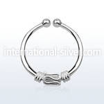 agsep12d fake illusion body jewelry silver 925 septum