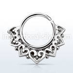 agsepv11 seamless segment rings silver 925 septum