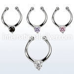agsepz3 fake illusion body jewelry silver 925 septum