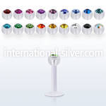 albeajb4 labrets lip rings acrylic body jewelry labrets chin