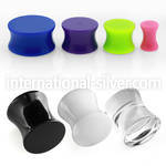 aspg plugs gauges acrylic body jewelry ear lobe