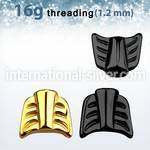 awt16 loose body jewelry parts anodized surgical steel 316l nose bridge