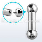bb00 straight barbells surgical steel 316l tongue
